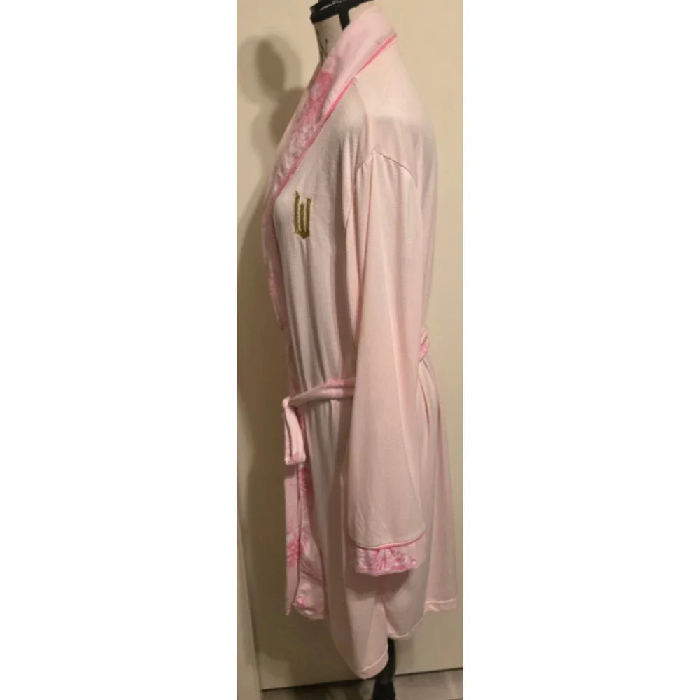 Wicked Katie Kime Universal Pink Robe Glinda Toile Knit XL XXL Cozy Loungewear